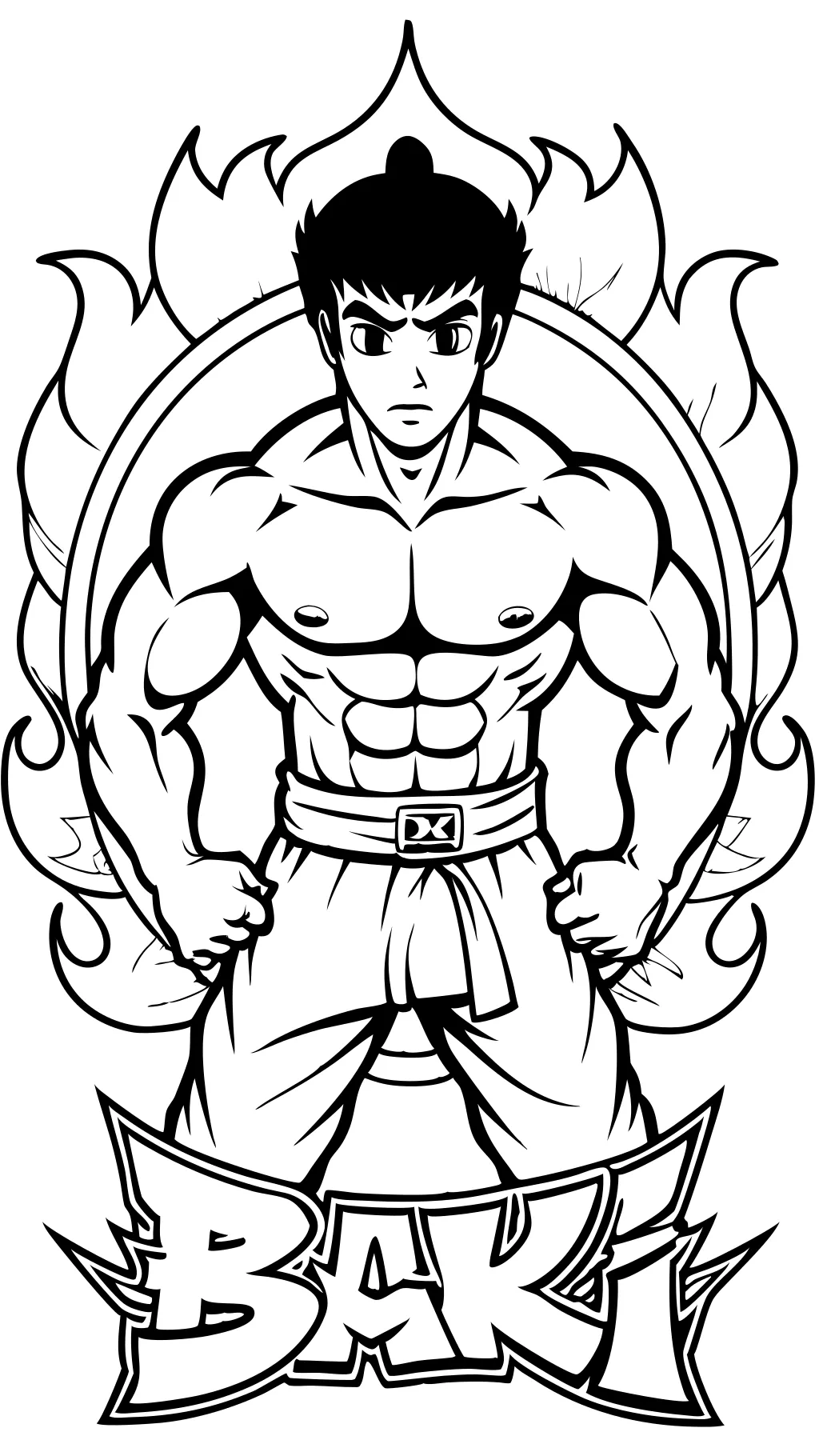 baki coloring pages